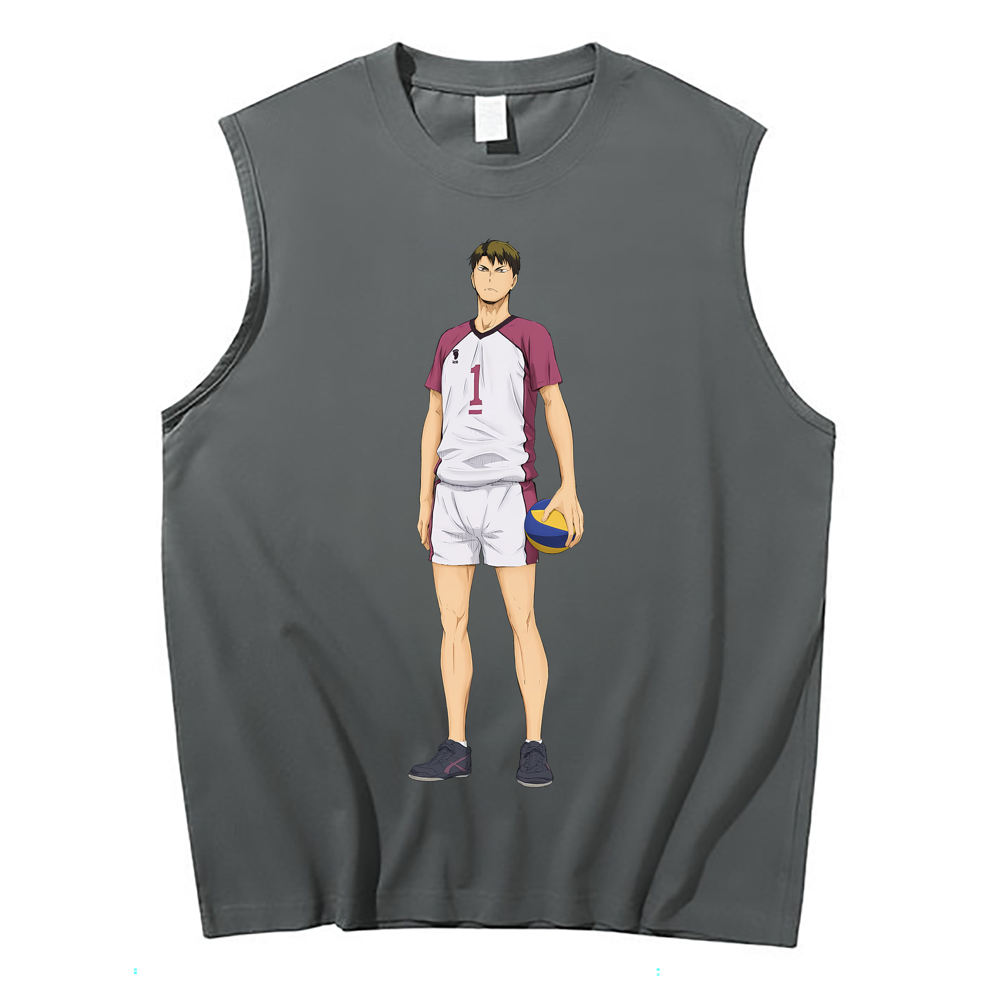 （画像用） ハイキュー!! Haikyu!! コットン100％タンクトップ（フロントプリント）